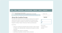 Desktop Screenshot of londonforum.org.uk